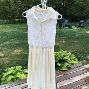 Pink Martini Cream High Low Dress
